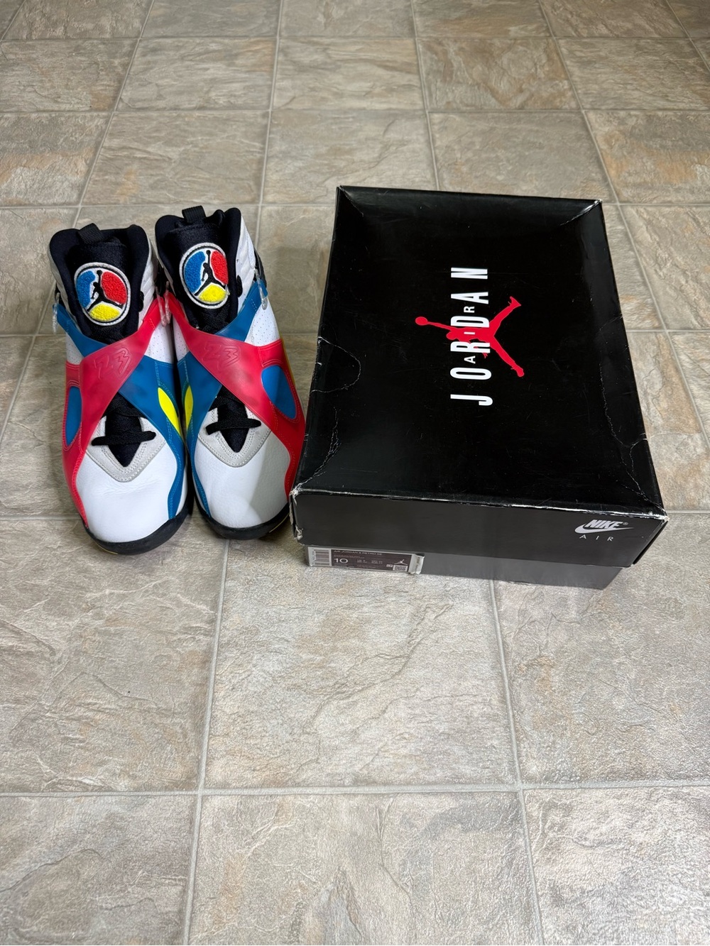 Air Jordan 8 SP Retro SE White Multicolor Mens Shoe Size 10 White BQ7666-100
